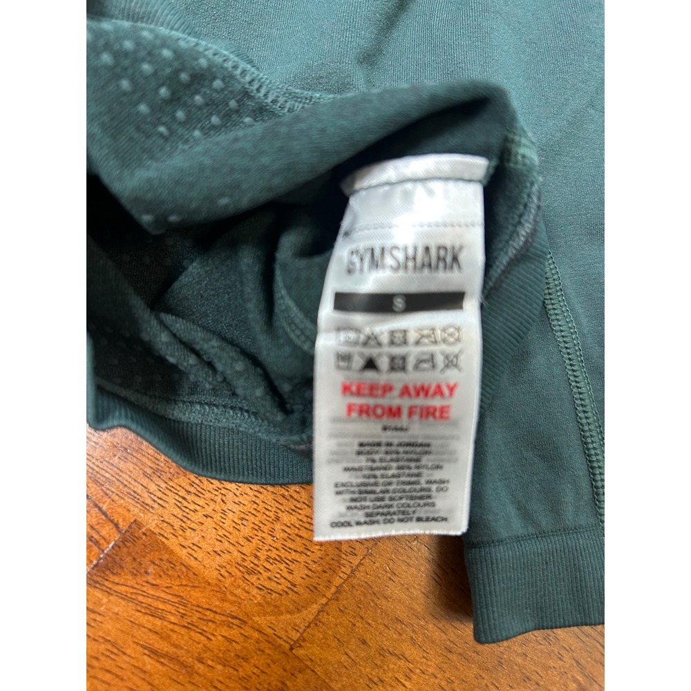 Gymshark Vital Seamless 2.0 Shorts Womens Small Green High Waist Athletic - Picture 3 of 8